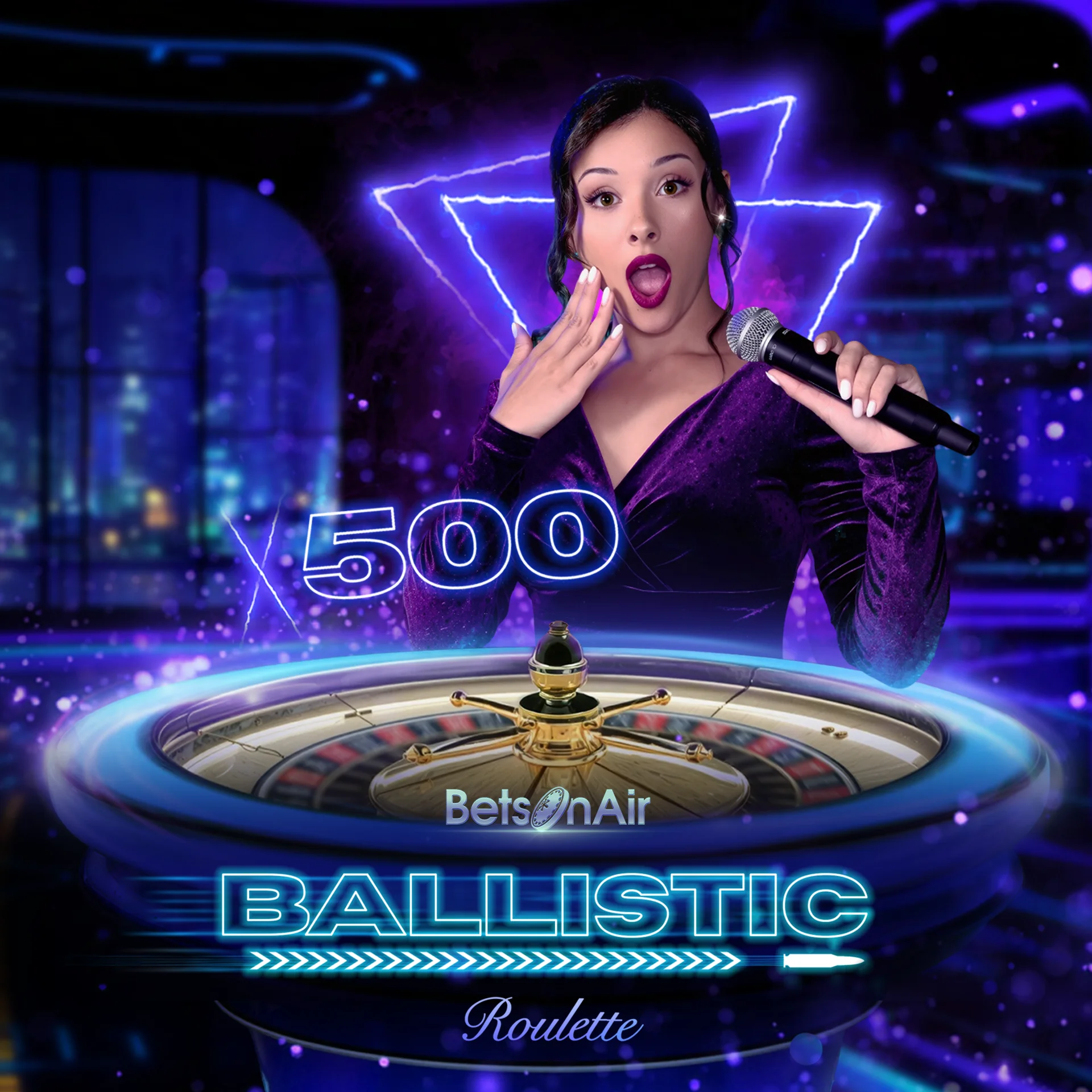 Cover of the game Mega Ballistic Roulette - online roulette from Bets On Air